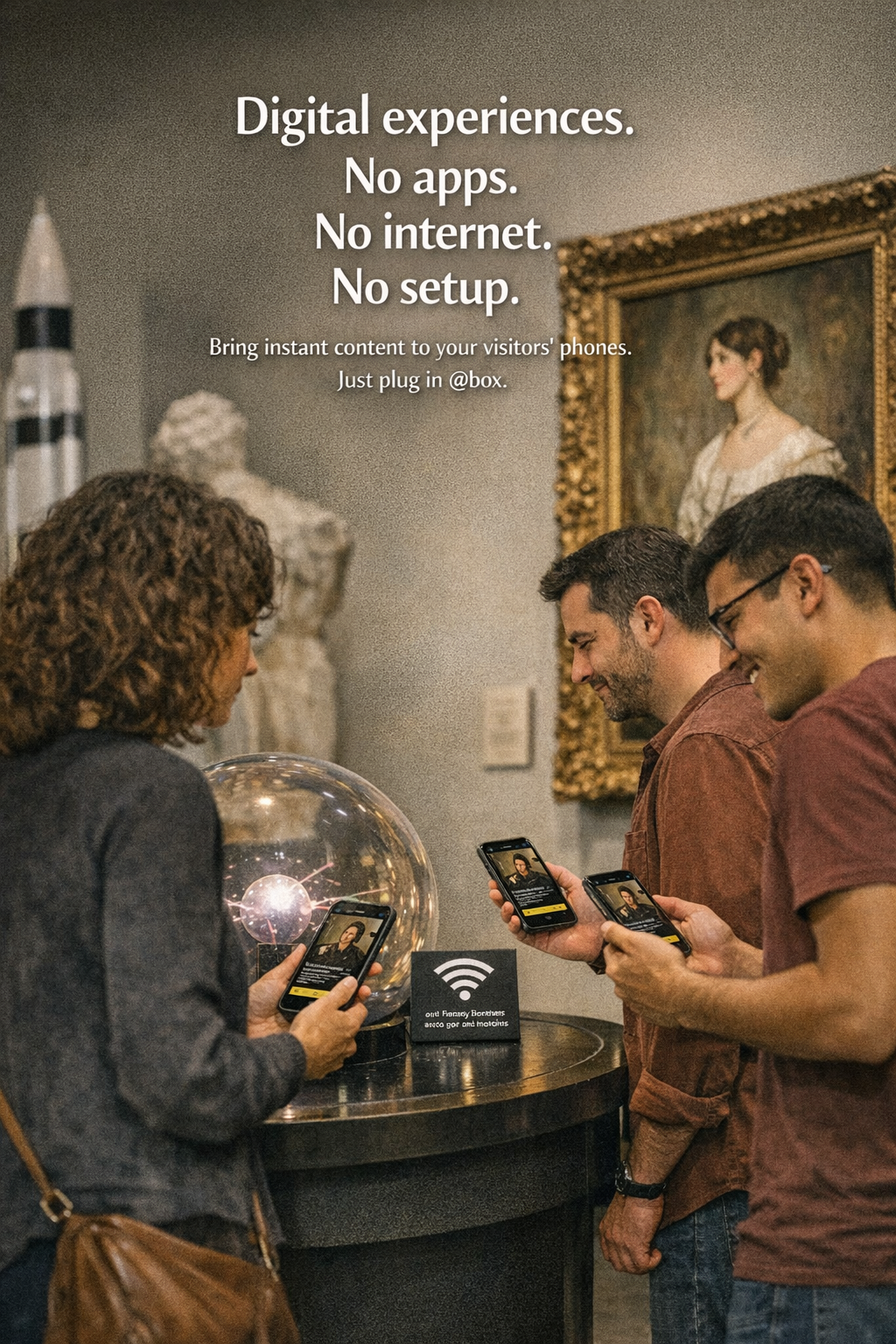 The @box device providing local digital content
